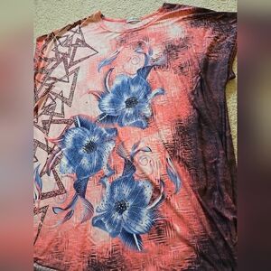 🌈 Periwinkle Rhinestone Embellished Floralcore Art to Wear